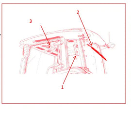 Mahindra Tractor Rear Wiper Kit 008016003U51 Mahindra