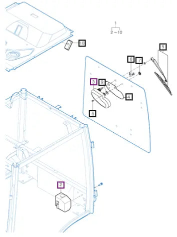 Mahindra Tractor Rear Wiper Kit 11297039700 Mahindra Direct Parts