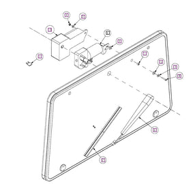 Mahindra Tractor Rear Wiper Kit L1009600008 Mahindra Direct Parts