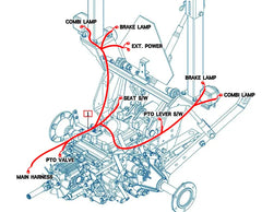 Mahindra Tractor Rear Wiring Harness 11106684004