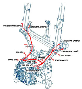 Mahindra Tractor Rear Wiring Harness 11616684004 Mahindra Direct Parts