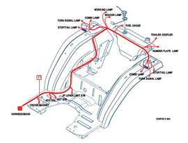 Mahindra Tractor Rear Wiring Harness 12386683500 Mahindra Direct Parts
