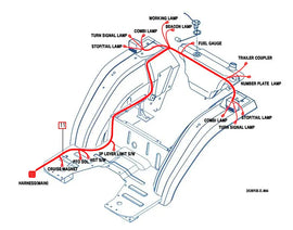 Mahindra Tractor Rear Wiring Harness 12386683601 Mahindra Direct Parts