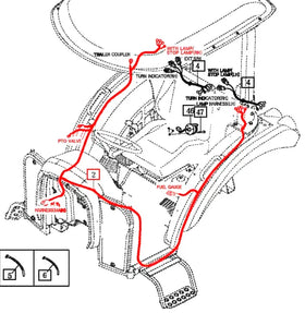 Mahindra Tractor Rear Wiring Harness 12416683102 Mahindra Direct Parts