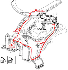 Mahindra Tractor Rear Wiring Harness 12416683102