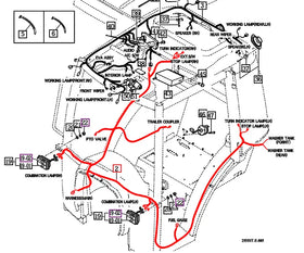 Mahindra Tractor Rear Wiring Harness (Cabin Models) 12426683103 Mahindra Direct Parts