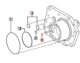 Mahindra Tractor Rectangular O-Ring 005556038R1 Mahindra Direct Parts
