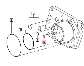 Mahindra Tractor Rectangular O-Ring 005556038R1 Mahindra Direct Parts