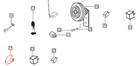 Mahindra Tractor Relay for Starter Motor 000013084P05 Mahindra Direct Parts