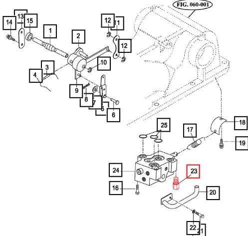 Mahindra Tractor Relief Valve Assy.(on Hyd Main) 14480070000 Mahindra Direct Parts