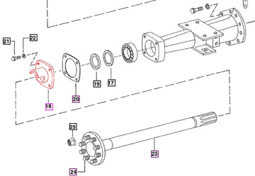 Mahindra Tractor Retainer Rear Axle Bearing 006502592R1 Mahindra Direct Parts