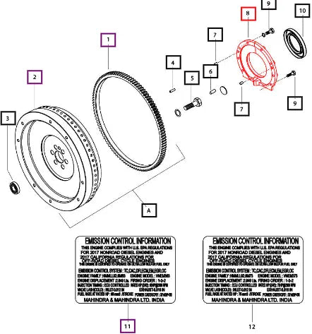 Mahindra Tractor Retainer Rear Oil Seal 006018718C1 Mahindra Direct Parts