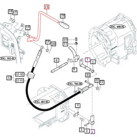 Mahindra Tractor Reverse Change Lever Bar 14522832002GB Mahindra Direct Parts