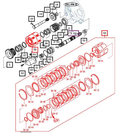 Mahindra Tractor Reverse Clutch Pack Assembly 19962092002 Mahindra Direct Parts
