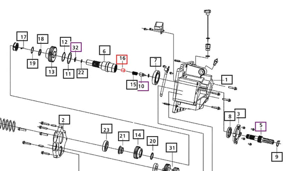 Mahindra Tractor Reverse PTO Spacer 006504076D1 Mahindra Direct Parts
