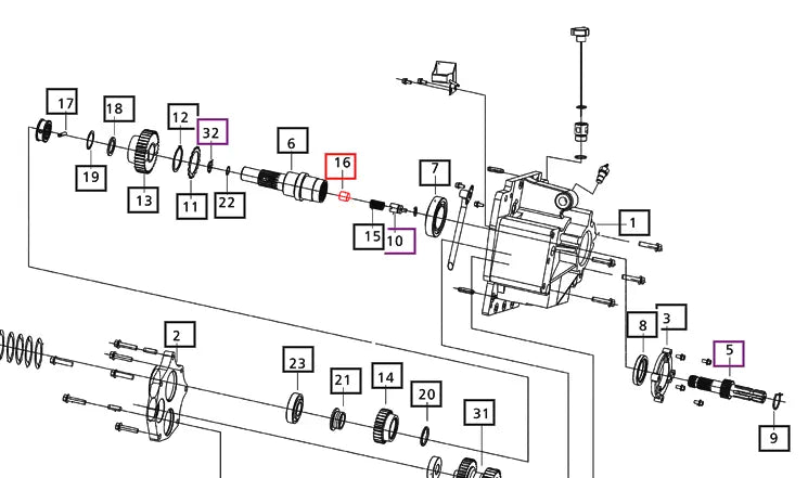 Mahindra Tractor Reverse PTO Spacer 006504076D1 Mahindra Direct Parts