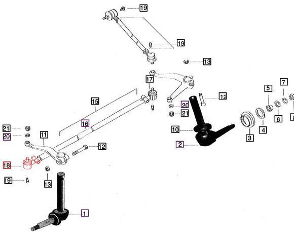Mahindra Tractor Right Hand Tie Rod End 001230290R11 Mahindra