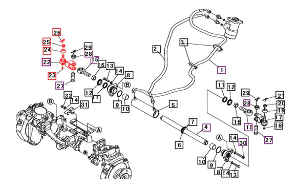 Mahindra Tractor Right RH Tie Rod End 10442279AG0 Mahindra