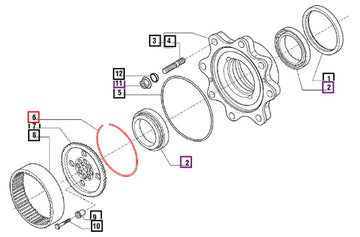 Mahindra Tractor Ring 006500447C1 Mahindra Direct Parts