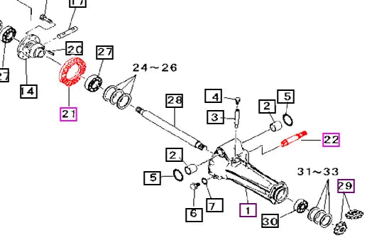 Mahindra Tractor Ring and Pinion Set 19642114000 Mahindra Direct Parts