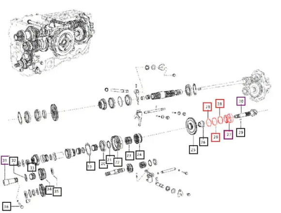 Mahindra Tractor Ring and Pinion Shim .05 Thick 006505766D1 Mahindra
