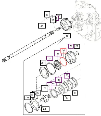 Mahindra Tractor Ring, Seal 110 19022612030 Mahindra Direct Parts