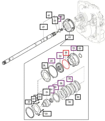 Mahindra Tractor Ring, Seal 110 19022612030 Mahindra Direct Parts