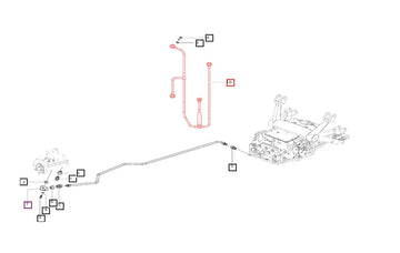Mahindra Tractor Rockshaft Lube Line E007205688C2 Mahindra