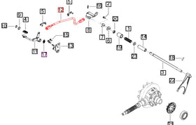 Mahindra Tractor Rod Differential Lock 007639606V91 Mahindra Direct Parts