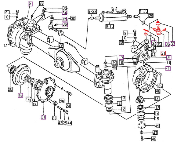 Mahindra Tractor Rod End Assembly RH (Left hand thread) 14484000551 Mahindra