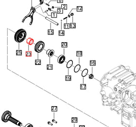Mahindra Tractor Roller Needle Bearing 006519266V1 Mahindra Direct Parts