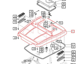 Mahindra Tractor Roof 14527072204MR Mahindra Direct Parts