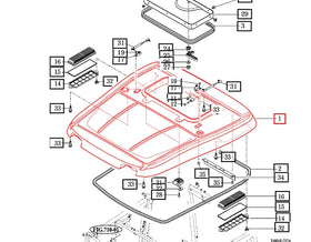 Mahindra Tractor Roof 14527072204MR Mahindra Direct Parts