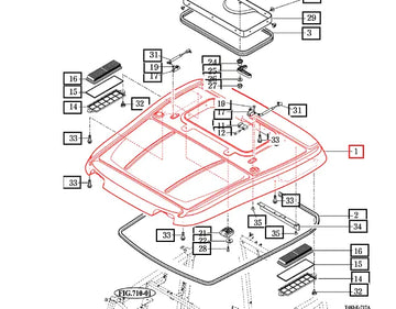 Mahindra Tractor Roof 14527072204MR Mahindra Direct Parts
