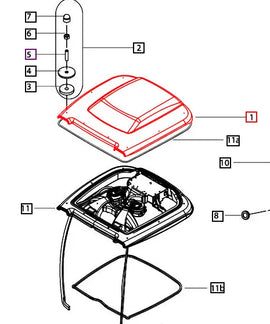 Mahindra Tractor Roof E007518009D91 Mahindra Direct Parts