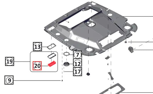 Mahindra Tractor Roof Vent Rectangular 007653128U01 Mahindra Direct Parts
