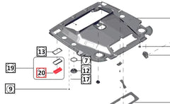 Mahindra Tractor Roof Vent Rectangular 007653128U01