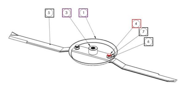 Mahindra Tractor Rotary Cutter Blade Bolt BBSQ21 Mahindra