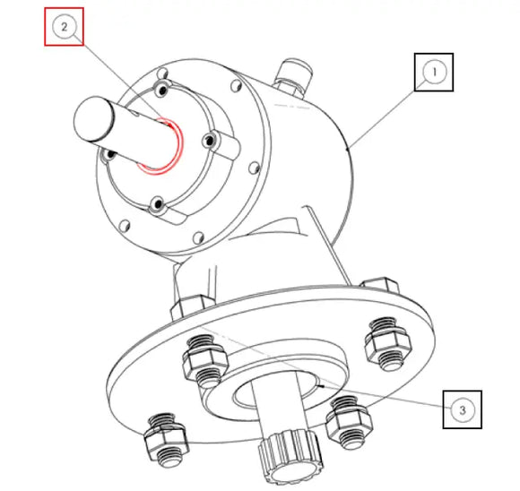 Mahindra Tractor Rotary Cutter Input Shaft Seal RW204 Mahindra Direct Parts