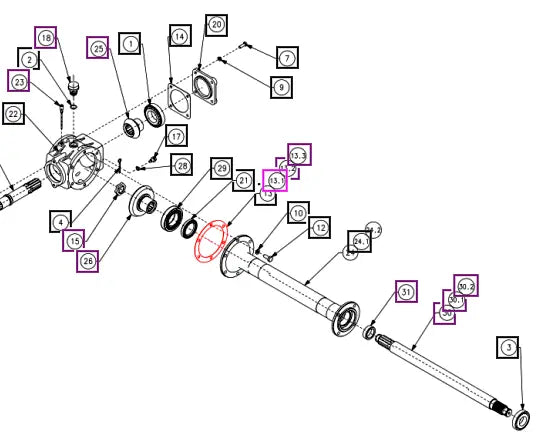 Mahindra Tractor Rotary Tiller Support Flange Gasket CKSG02000060N-FM Mahindra Direct Parts
