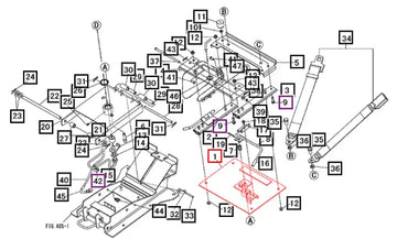 Mahindra Tractor Rotating Seat Bracket 12151701AG0 Mahindra Direct Parts