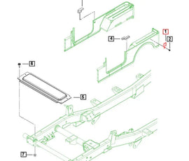 Mahindra Tractor Roxor Bedside Tie Down D-Ring 0108EAD01181N Mahindra