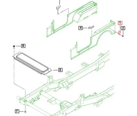 Mahindra Tractor Roxor Bedside Tie Down D-Ring 0108EAD01181N Mahindra