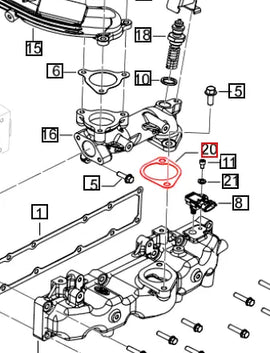 Mahindra Tractor / Roxor Gasket Elbow to Intake Manifold 006042038V01 Mahindra Direct Parts