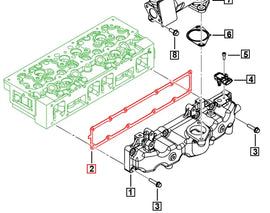 Mahindra Tractor / Roxor Gasket Intake Manifold to Cylinder Head 006042039V01 Mahindra Direct Parts