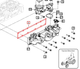 Mahindra Tractor / Roxor Gasket Intake Manifold to Cylinder Head 006042039V01 Mahindra Direct Parts