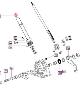 Mahindra Tractor Rubber Bushing - Steering Column 001231112R1 Mahindra Direct Parts