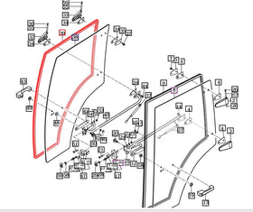 Mahindra Tractor Rubber Door Insulator 12397042200 Mahindra