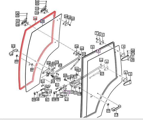 Mahindra Tractor Rubber Door Insulator 12397042200 Mahindra