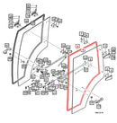 Mahindra Tractor Rubber Door Insulator 12397042200 Mahindra
